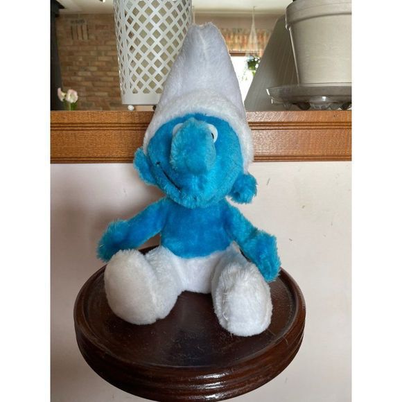 Vintage 70s Ganz Smurf Plush Collectible Smurfs 1979 - Picture 2 of 7